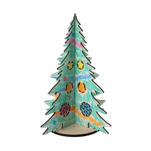 PINERY. Collapsible wooden Christmas tree to colour PINERY. Collapsible wooden Christmas tree to colour