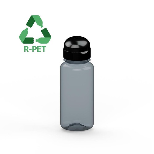 Drink bottle "Sports" grey-transparent 0.4 l, R-PET Drink bottle "Sports" grey-transparent 0.4 l, R-PET