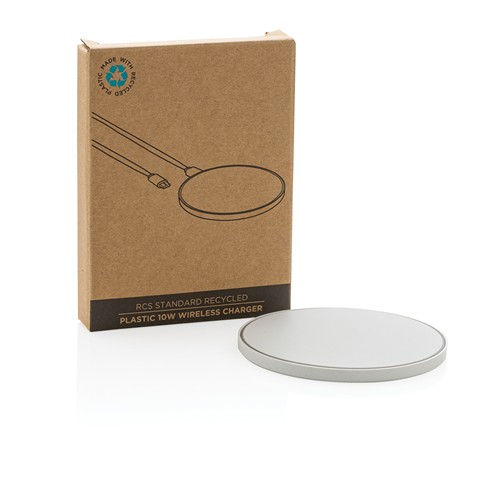 10W Wireless Charger aus RCS Standard recyceltem Kunststoff 10W Wireless Charger aus RCS Standard recyceltem Kunststoff