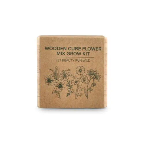 FSC Wooden Planter Set - Flower mix