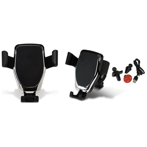 * PORTA CELLULARE DA AUTO CON CARICATORE WIRELESS IN PLASTICA * PORTA CELLULARE DA AUTO CON CARICATORE WIRELESS IN PLASTICA