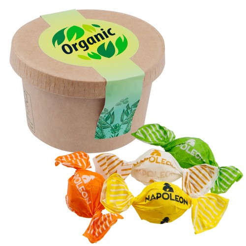 Cardboard cup with candy