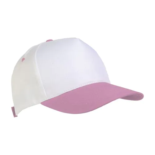 Polyester 5-panel cap with adjustable velcro strap