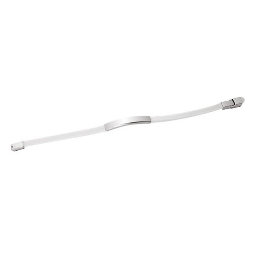 BRACCIALE ACCIAIO E EVA BIANCA 0.50CM BRACCIALE ACCIAIO E EVA BIANCA 0.50CM