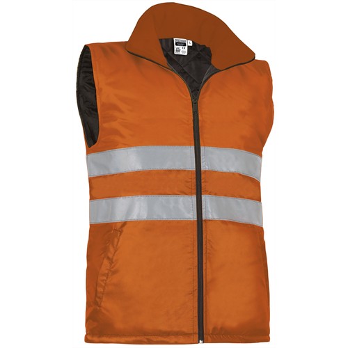 bodywarmervest met reflecterende strepen