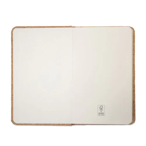 HAWKINS. Pocket cork notebook with plain pages, in FSC™ certified material and other controlled materials HAWKINS. Pocket cork notebook with plain pages, in FSC™ certified material and other controlled materials