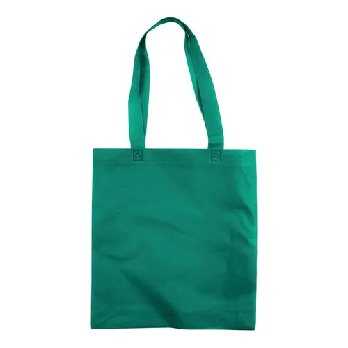 Bolsa de tejido sin tejer termosoldado, asas largas y fuelle