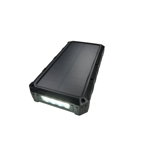 Banque d'énergie solaire extérieure PB-58 Chargement sans fil 10000 mAh Noir