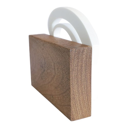 TROFEO EN MADERA Y ACRÍLICO 20X10CM GRABADO LÁSER PERSONALIZ