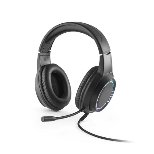 Thorne Headset RGB. Cuffie da gioco in ABS con cavo da 2 m, microfono e luci LED RGB Thorne Headset RGB. Cuffie da gioco in ABS con cavo da 2 m, microfono e luci LED RGB