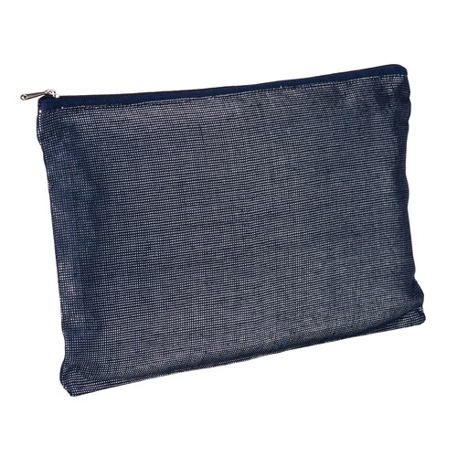 Beauty case en polycoton brillant avec fermeture éclair Beauty case en polycoton brillant avec fermeture éclair