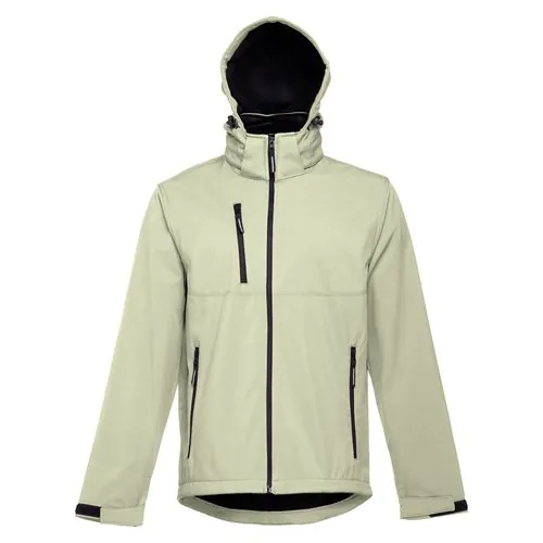 THC ZAGREB. Chaqueta softshell para hombre, con capucha removible THC ZAGREB. Chaqueta softshell para hombre, con capucha removible