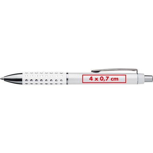 Plastic ball pen with sparkling dot grip zone Plastic ball pen with sparkling dot grip zone