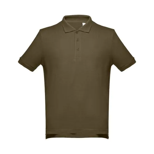 THC ADAM. Polo da uomo in cotone a maniche corte THC ADAM. Polo da uomo in cotone a maniche corte