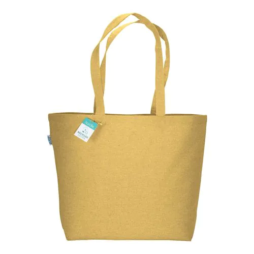 190 g/m2 recycled cotton shopping bag with long handles and gusset 190 g/m2 recycled cotton shopping bag with long handles and gusset