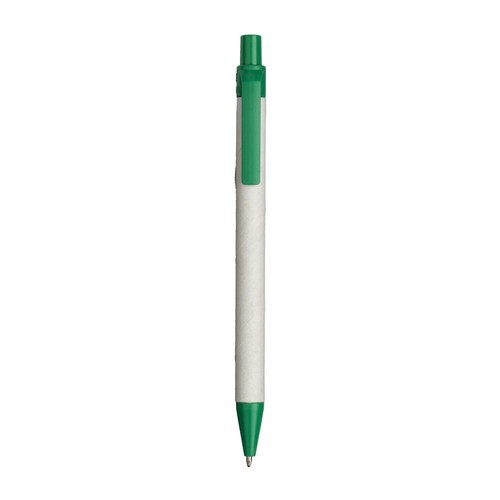 Stylo à bille en papier recyclé avec détails en PLA coloré