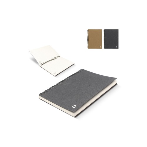 Carnet de notes en cuir recyclé Midi Carnet de notes en cuir recyclé Midi