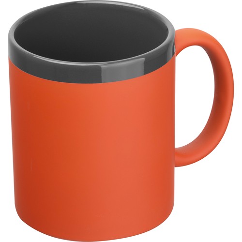 Ceramic mug – rubberized RONALD Ceramic mug – rubberized RONALD