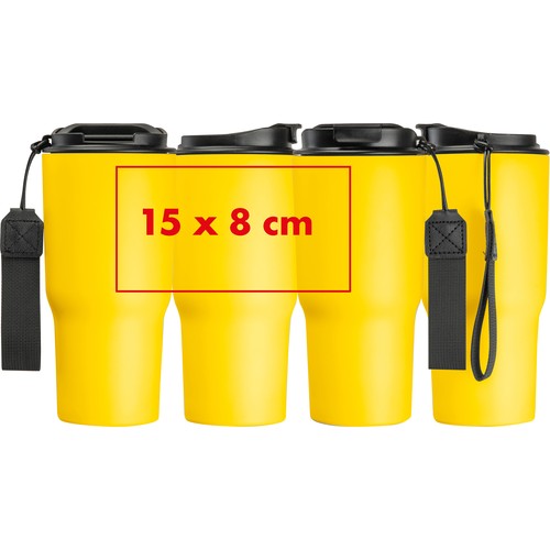 Dubbelwandige drinkbeker van rvs, 550 ml