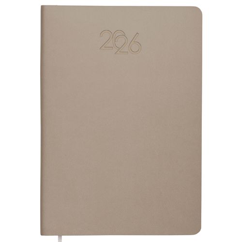 2026 daily planner with soft cover in thermo-reactive PU
