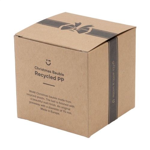 Christmas Bauble Ø7cm Recycled PP Box - Made in Europe Christmas Bauble Ø7cm Recycled PP Box - Made in Europe