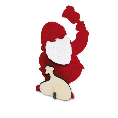 Felt Christmas-card - standard design - Santa Felt Christmas-card - standard design - Santa