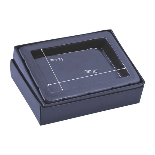 BOITE BLEUE POUR PORTE-FEUILLETS