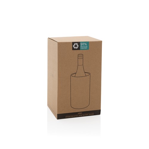 Vino RCS certified recycled stainless steel wine bucket Vino RCS certified recycled stainless steel wine bucket