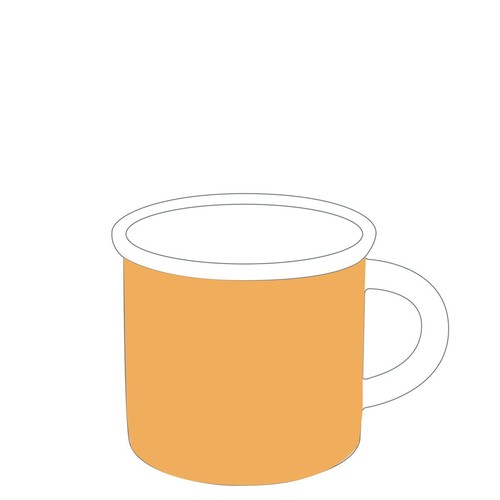 Mug Shape 787 -1C partical decor printing