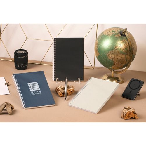SCHILLER. A5 notepad with flexible cover, made from 100% recycled paper SCHILLER. A5 notepad with flexible cover, made from 100% recycled paper