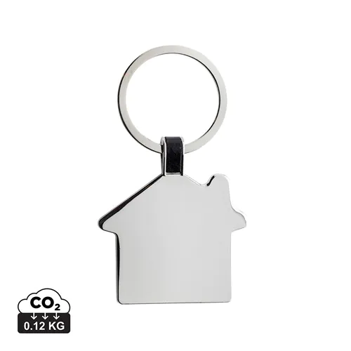 RCS recycled zinc alloy house keyring RCS recycled zinc alloy house keyring