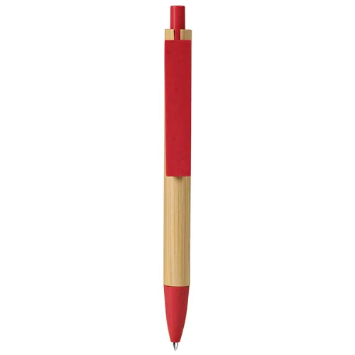 PENNA A SFERA CON REFILL BLU IN BAMBÙ E PAGLIA DI GRANO+ABS PENNA A SFERA CON REFILL BLU IN BAMBÙ E PAGLIA DI GRANO+ABS