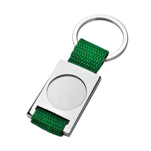 PORTE-CLÉS TISSU VERT - CAVITÉ 25 mm PORTE-CLÉS TISSU VERT - CAVITÉ 25 mm