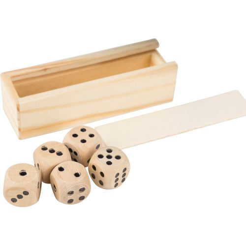 Beech wooden dice set Celine