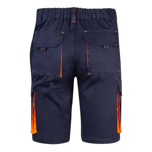 VL HEMERA. Two-tone, multi-pocket stretch Bermuda shorts (240g/m²), in cotton (46%), EME (38%) and polyester (16%) VL HEMERA. Two-tone, multi-pocket stretch Bermuda shorts (240g/m²), in cotton (46%), EME (38%) and polyester (16%)