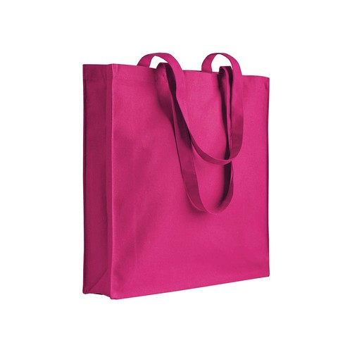 220 g/m2 cotton shopping bag, long handles and gusset