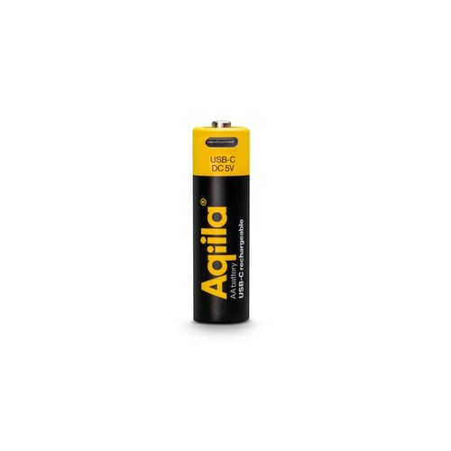 Lot de 4 piles rechargeables AA Aqiila USB-C 2000 mAh