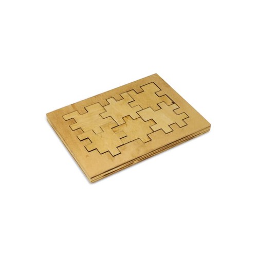 Puzzle di cubi di legno