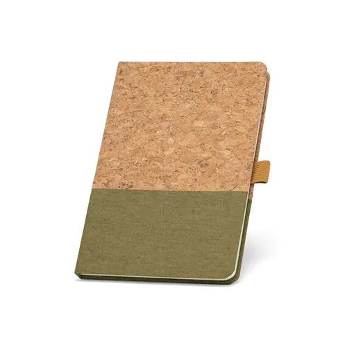 KLEE. A5 notebook in cork and linen with lined sheets KLEE. A5 notebook in cork and linen with lined sheets
