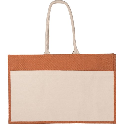 BEACH BAG IN JUTE AND COTTON BEACH BAG IN JUTE AND COTTON