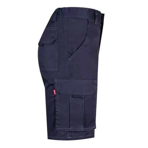 VL HEBE. Bermuda stretch, multipoches (240g/m²), en coton (46%), EME (38%) et polyester (16%)