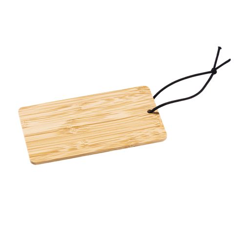 Etiquette de bagage en bambou