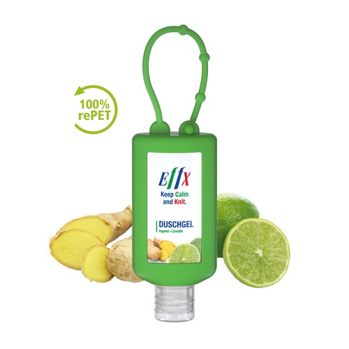 Shower Gel Ginger-Lime, 50 ml Bumper (green), Body Label Shower Gel Ginger-Lime, 50 ml Bumper (green), Body Label