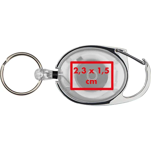 Retractable keyring with carabiner
