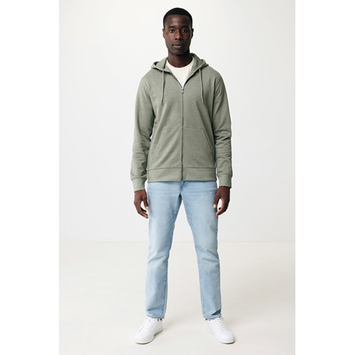 IQONIQ Abisko gerecycled katoen hoodie met rits