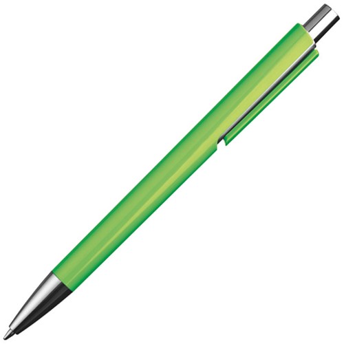 Stylo bille avec applications argentées