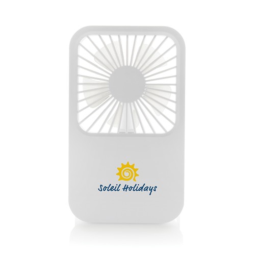 Ventilador escritorio recargable plástico reciclado Aervina