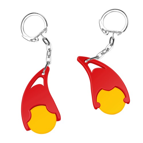 Porte-clés jeton 1€ "Epsilon"