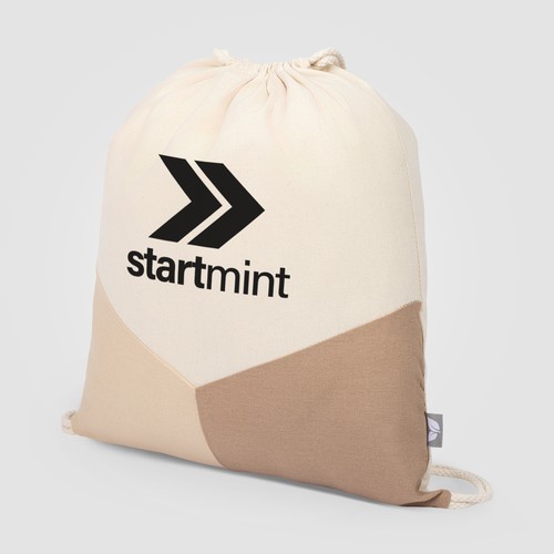 Triad - Multicolour Recycled Cotton Blend Drawstring Bag Triad - Multicolour Recycled Cotton Blend Drawstring Bag