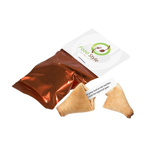 Biscuit de fortune avec carte à en-tête